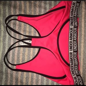 Pink under armour sports bra!